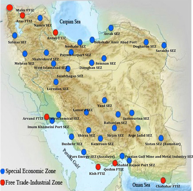 Trade Zones in Iran